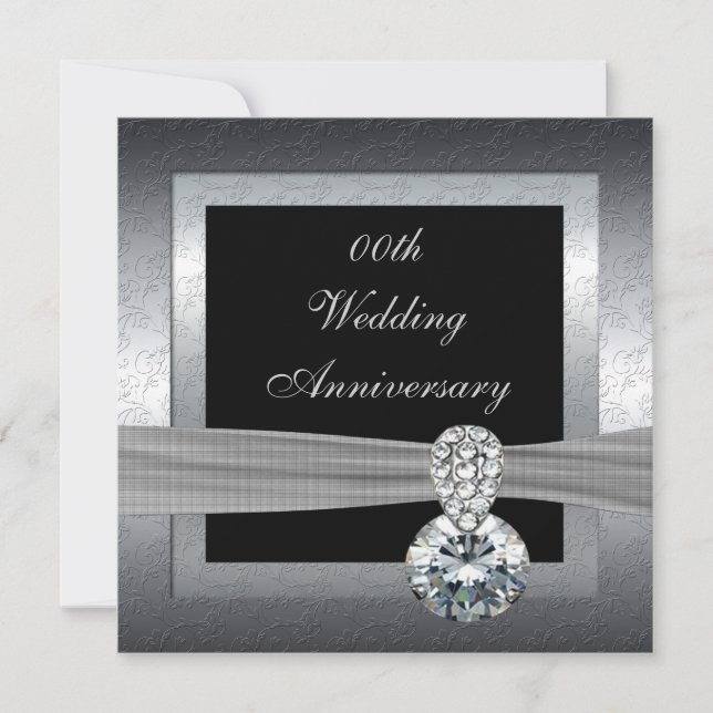 Invitation à la fête des 25 ans de mariage (Devant)