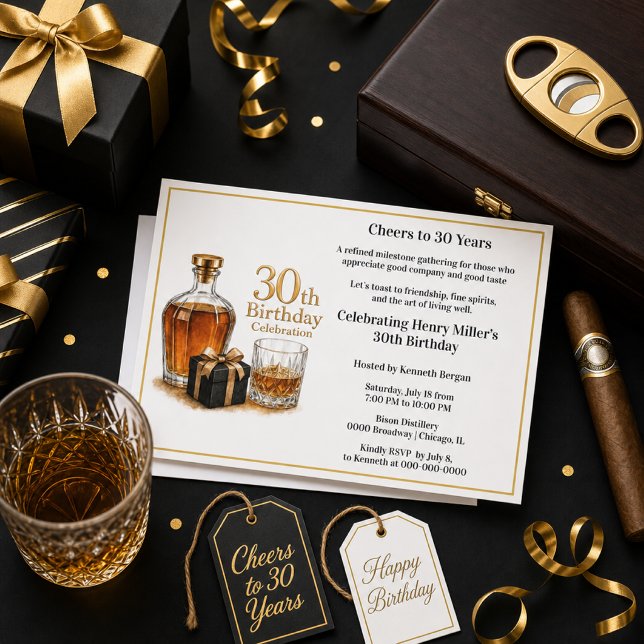 Invitation À la fête des 30 ans   (Créateur téléchargé)