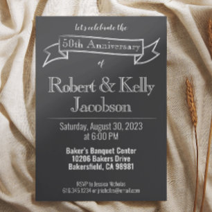 Invitation à la fête des 50 ans de mariage