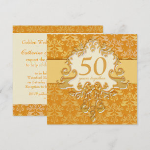 Invitation à la fête des 50 ans de mariage d'or