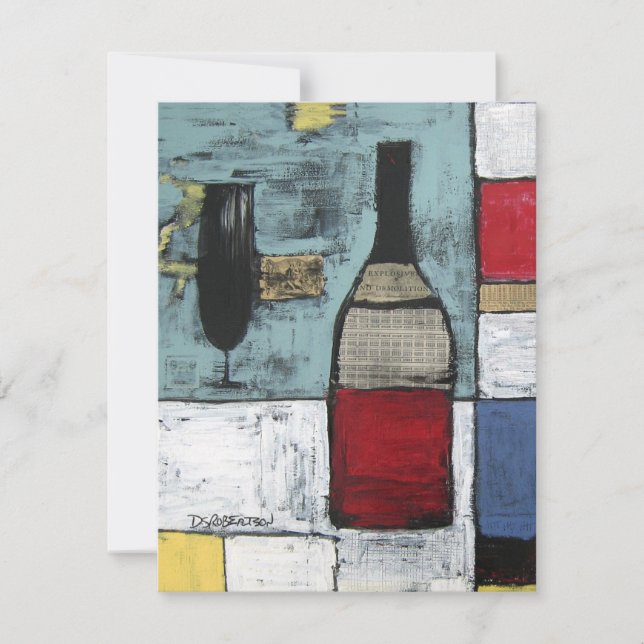 Invitation à la fête des Amoureux du Vin - Art Che (Devant)