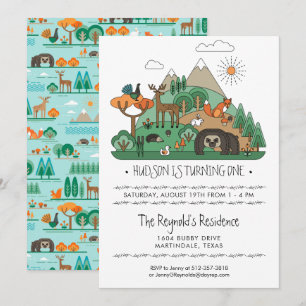 Invitation à la fête des animaux des bois