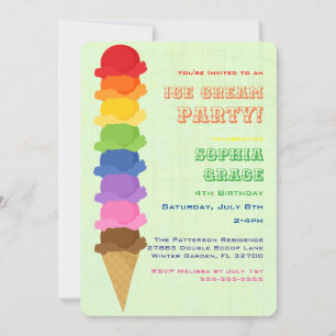 Invitation à la fête des Anniversaires de enfants 