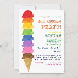 Invitation à la fête des Anniversaires de enfants 