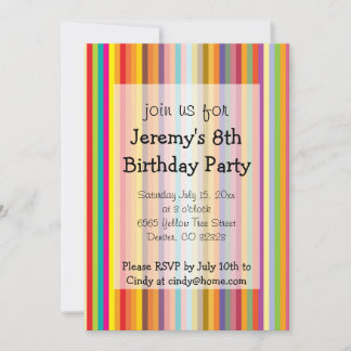 Invitation à la fête des Anniversaires de enfants