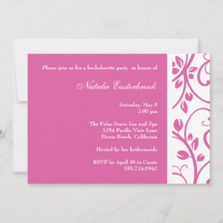 Invitation à la fête des Bachelorettes de la Vine