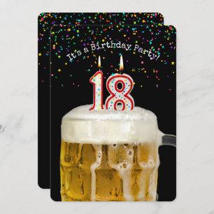 Invitation à la fête des bougies du 18e anniversai