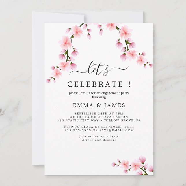 Invitation à la fête des cerisiers en fleurs du pr (Devant)