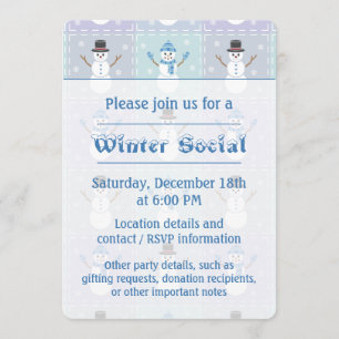 Invitation à la fête des courtepointes d'hiver