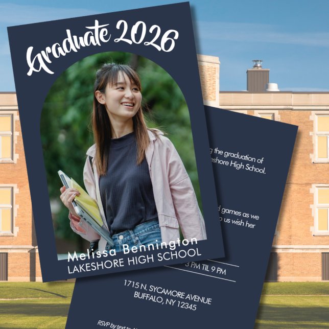Invitation à la fête des diplômés 2026 (Créateur téléchargé)