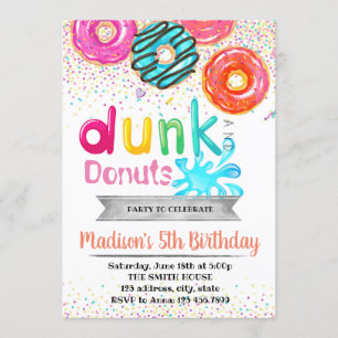 Invitation à la fête des dounks et des donuts