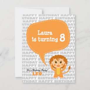 Invitation à la fête des enfants de Leo