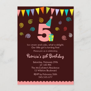 Invitation à la fête des enfants du 5e anniversair
