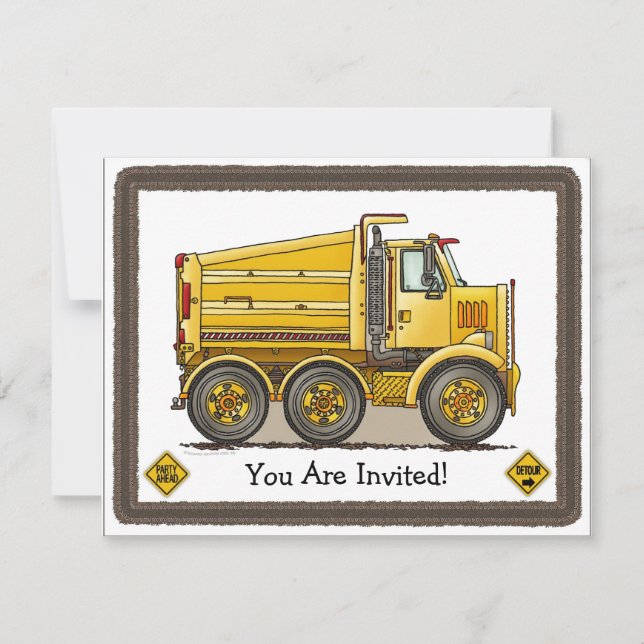 Invitation à la fête des enfants du camion-citerne (Devant)