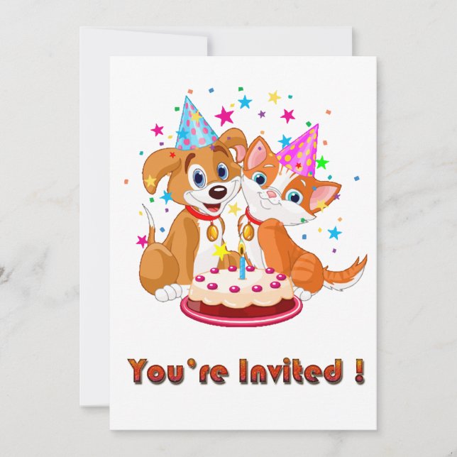 Invitation à la fête des fêtes de chiens et de cha (Devant)