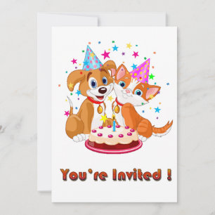 Invitation à la fête des fêtes de chiens et de cha