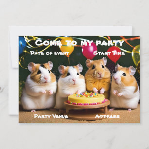 Invitation à la fête des hamsters