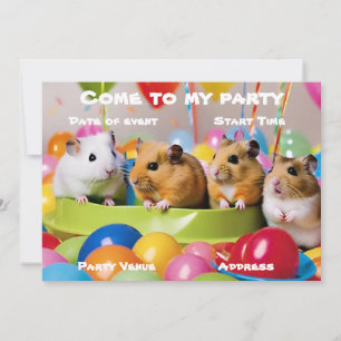 Invitation à la fête des hamsters