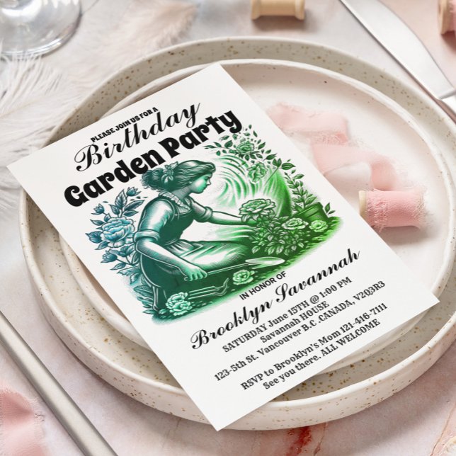 Invitation à la fête des jardiniers de Garden Part (Créateur téléchargé)