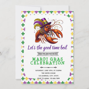 Invitation à la fête des langoustes Mardi gras