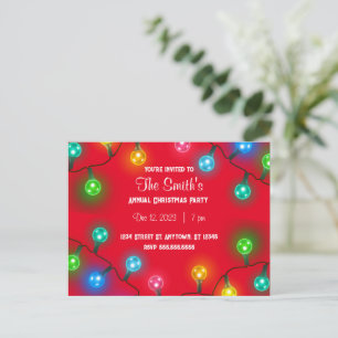 Invitation à la fête des lumières de Noël