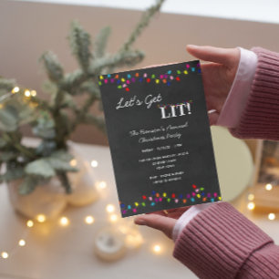 Invitation à la fête des lumières de Noël