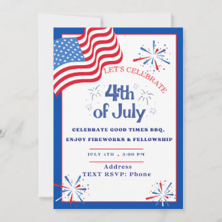 Invitation à la fête des Patriotes avec Drapeau et