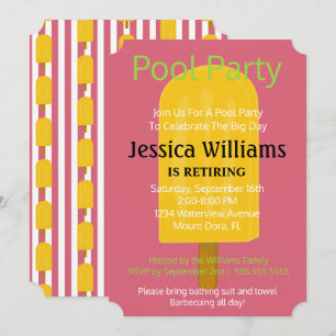 Invitation à la fête des pops et de la crème glacé