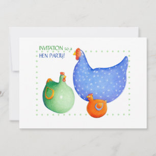 Invitation à la fête des poules blanches française