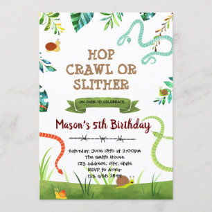 Invitation à la fête des serpents et des escargots