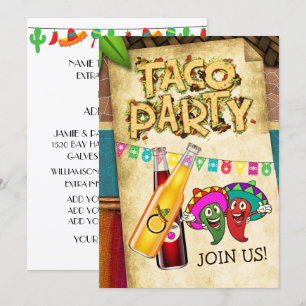 Invitation à la fête des tacos