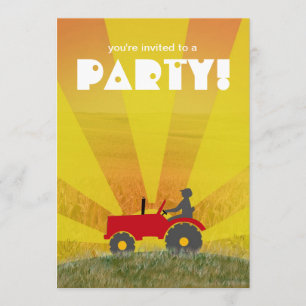 Invitation à la fête des Tracteurs rouges ou verts