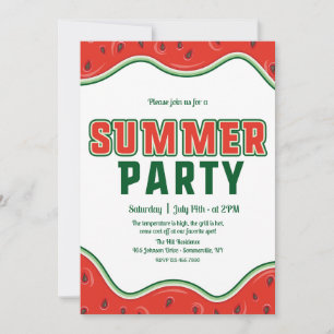 Invitation à la fête d'été