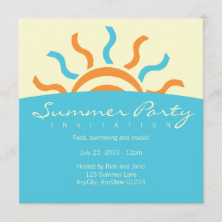 Invitation à la fête d'été