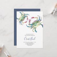 Invitation à la fête d'été de Crab Boil