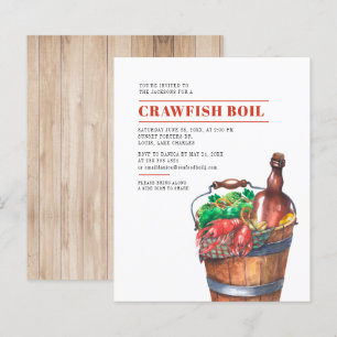 Invitation à la fête d'été de l'écrevisse budgétai