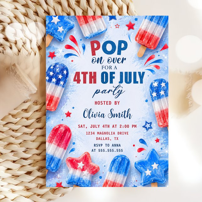 Invitation à la fête d'été du 4 juillet (Créateur téléchargé)
