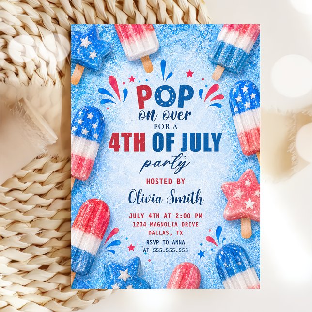 Invitation à la fête d'été du 4 juillet (Créateur téléchargé)