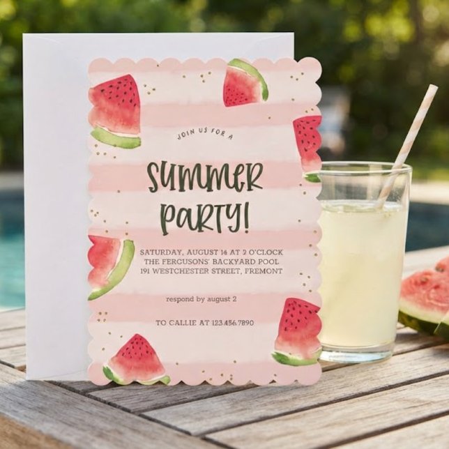 Invitation à la fête d'été Sunshine & Good Vibes (Créateur téléchargé)