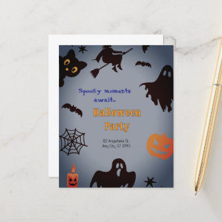 Invitation à la fête d'Halloween