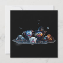 Invitation à la fête d'Halloween