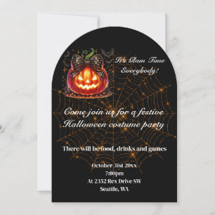Invitation à la fête d'Halloween