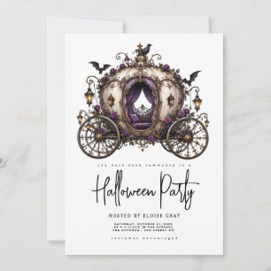 Invitation à la fête d'Halloween