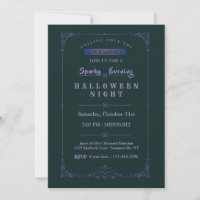 Invitation à la fête d'Halloween