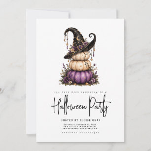 Invitation à la fête d'Halloween