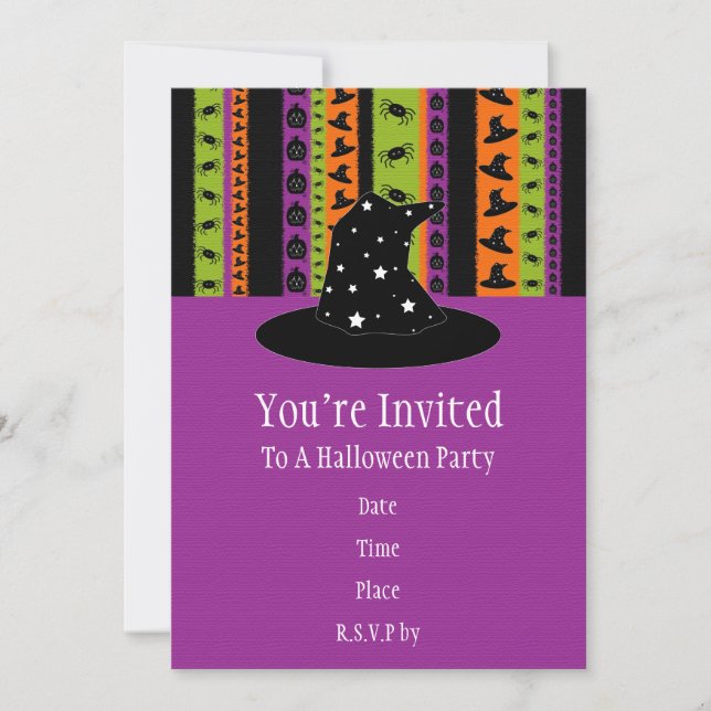 Invitation à la fête d'Halloween (Devant)