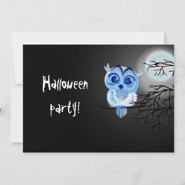 Invitation à la fête d'Halloween (Devant)
