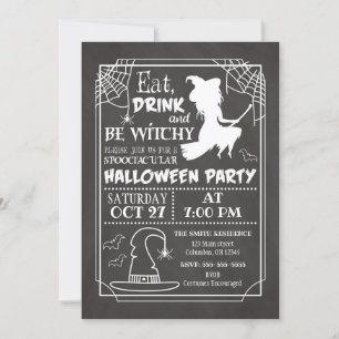 Invitation à la fête d'Halloween