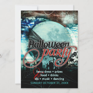 Invitation à la Fête d'Halloween au Cimetière de B