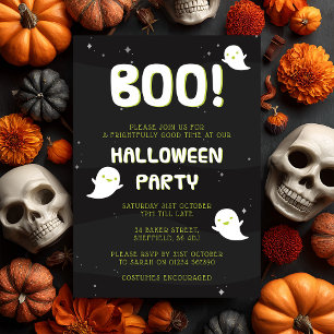 Invitation à la fête d'Halloween - Boo !
